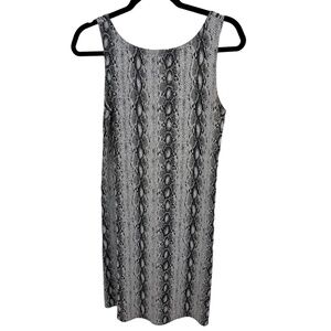 Jalate Sleeveless Stretch Knit Snakeskin Tank Dress Size Medium